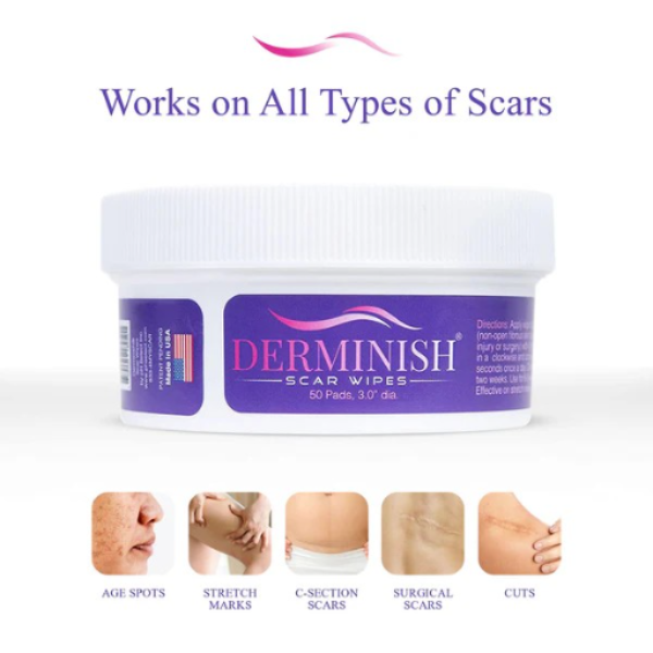 Derminish® Healing Scar Wipes