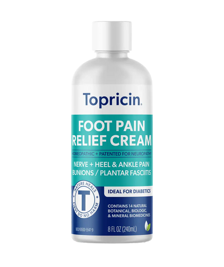 Topricin® Foot Pain Relief CreamOnly 2 oz andd 4 oz sizes currently available!