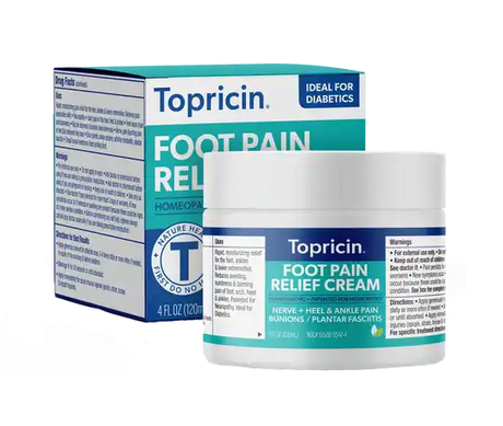 Topricin® Foot Pain Relief CreamOnly 2 oz andd 4 oz sizes currently available!