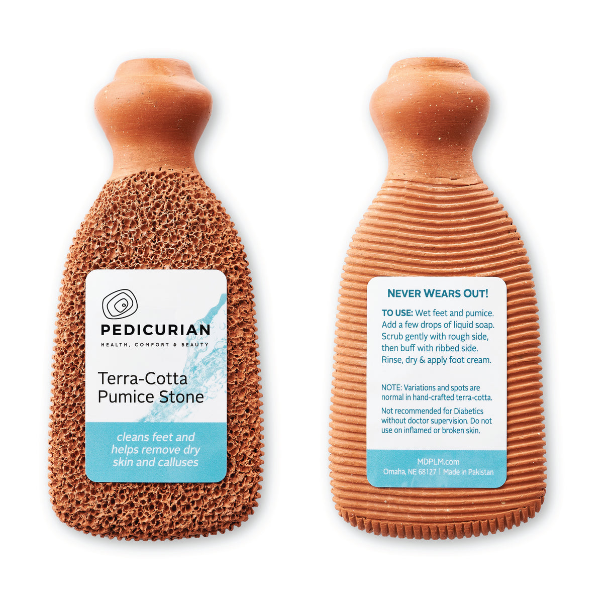 Pedicurian Terra-Cotta Pumice Stone & 30% Urea Stick Kit