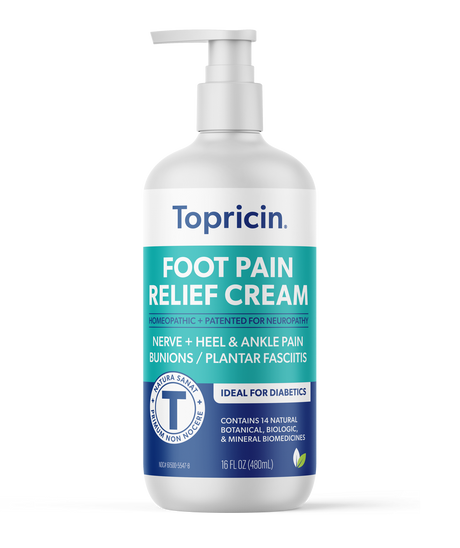 Topricin® Foot Pain Relief CreamOnly 2 oz andd 4 oz sizes currently available!