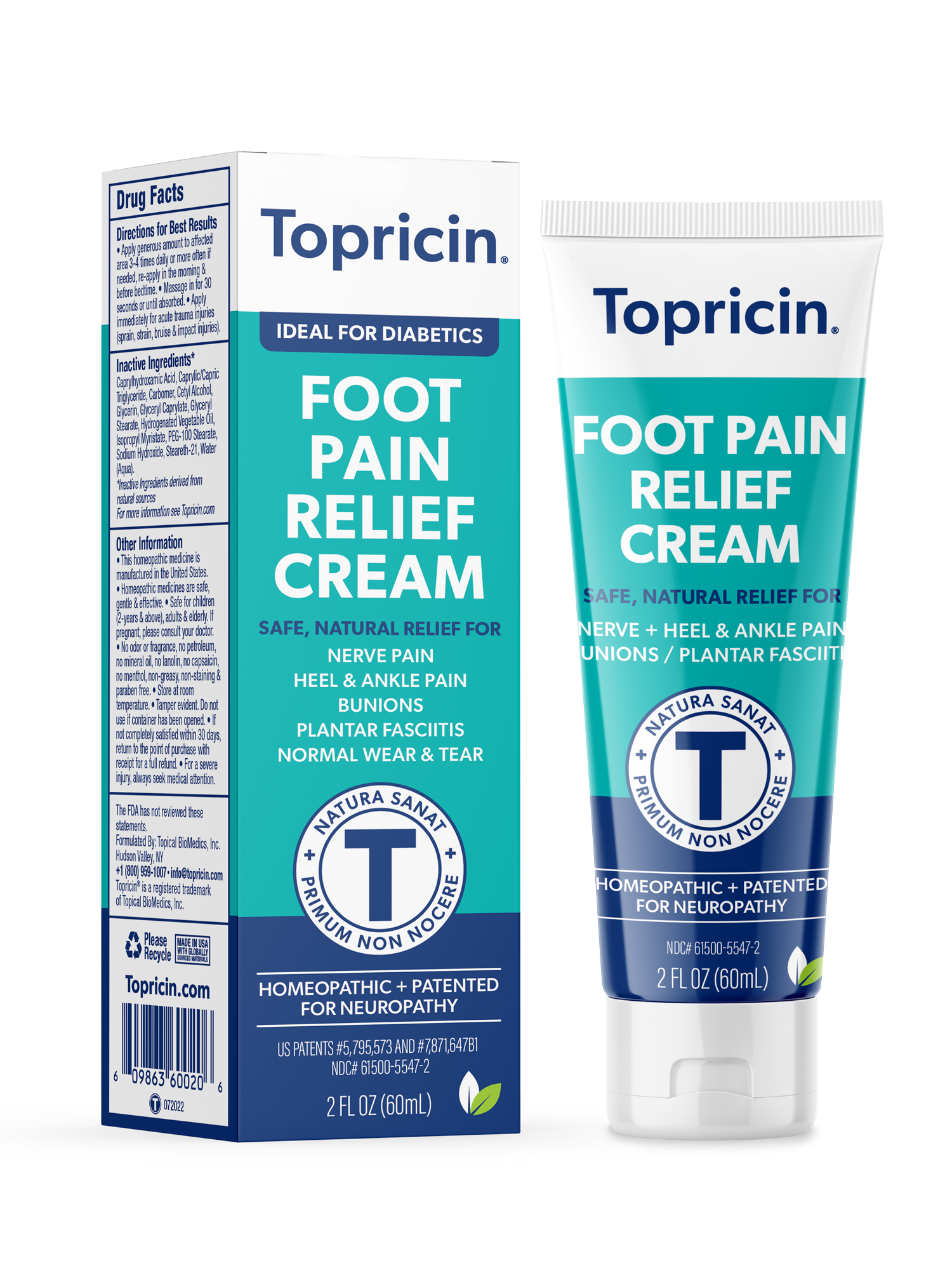Topricin® Foot Pain Relief CreamOnly 2 oz andd 4 oz sizes currently available!