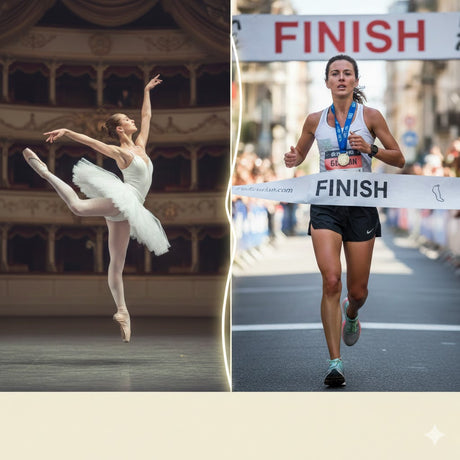 What do a ballerina and a marathoner have in common?