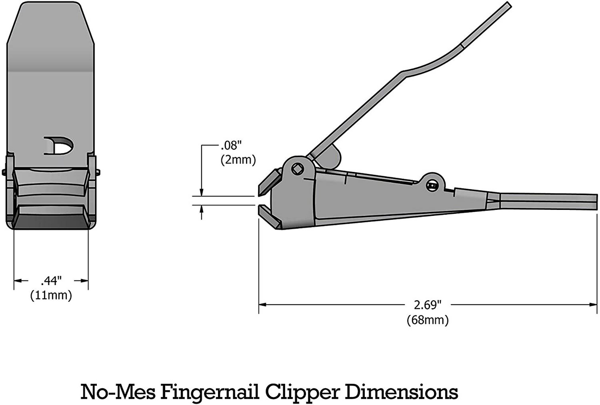 No-Mes Stainless Steel Nail Clippers
